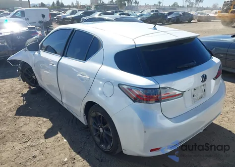 2012 Lexus Ct 200H Premium z USA, uszkodzony, nr VIN JTHKD5BHXC2101101